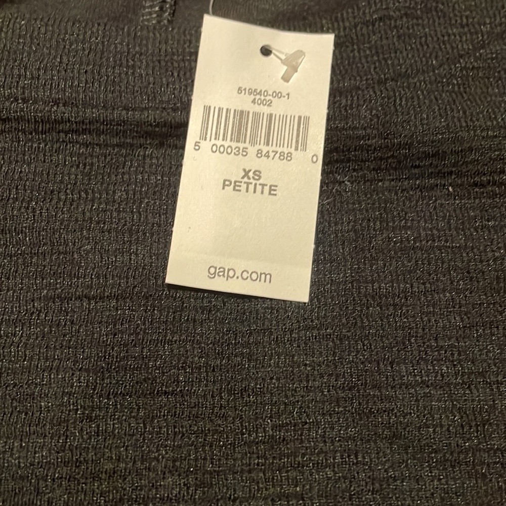 GAP Black Long Sleeve Mini Shift Dress with Front Zippers Size XS Petite (NWT) - Picture 4 of 5